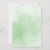 スウィングまたは園茶ゴルフベビー性別リビール 招待状 (裏面)