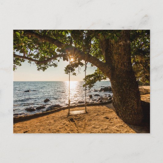 スウィングオンビーチアットサンセット ポストカード (正面)