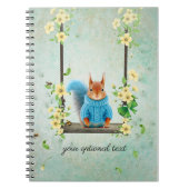 スウィングスパイラルフォトノートブックの可愛いリス ノートブック (正面)