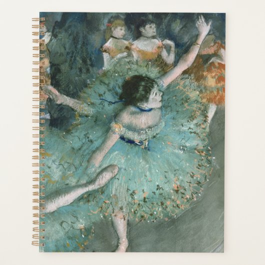 スウィングダンサー（緑のダンサー） Edgar Degas プランナー手帳 (正面)