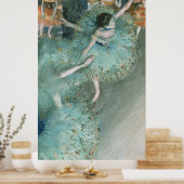 スウィングダンサー（緑のダンサー） Edgar Degas ポスター (キッチン)