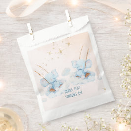 スウィングツイン象の赤ちゃんシャワー フェイバーバッグ