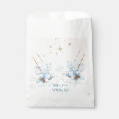 スウィングツイン象の赤ちゃんシャワー フェイバーバッグ (正面)