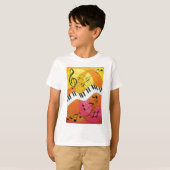 スウィングピアノキッズスウェットシャツ Tシャツ (正面フル)