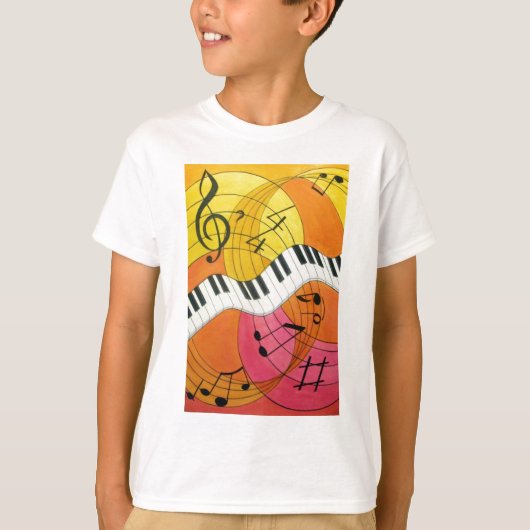 スウィングピアノキッズスウェットシャツ Tシャツ (正面)