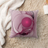 スウィングフラクタル、モダン抽象芸術ベリーピンクアート クッション (ブランケット)