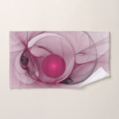 スウィングフラクタル、モダン抽象芸術ベリーピンクアート バスタオルセット (ハンドタオル)