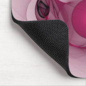 スウィングフラクタル、モダン抽象芸術ベリーピンクアート マウスパッド (コーナー)