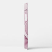 スウィングフラクタル、モダン抽象芸術ベリーピンクアート Case-Mate iPhoneケース (裏面 / 右)