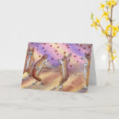 スウィングベビースウィング!誕生日カード カード (黄色い花)