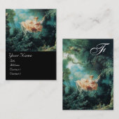 スウィングモノグラム、グリーンピンクブラック 名刺 (正面/裏面)