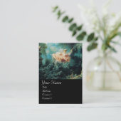 スウィングモノグラム、グリーンピンクブラック 名刺 (スタンド正面)