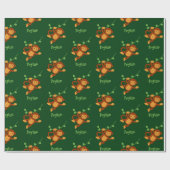 スウィングモンキージャングル名のラッピング紙 ラッピングペーパー (フラット)