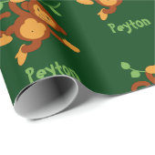 スウィングモンキージャングル名のラッピング紙 ラッピングペーパー (ロールコーナー)