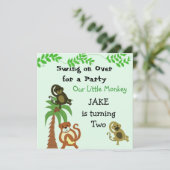 スウィングモンキーズ誕生日招待状 招待状 (スタンド正面)