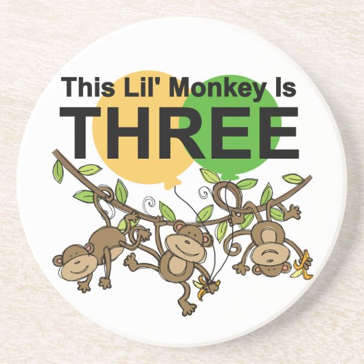 スウィングモンキーズ誕生日Tシャツとギフト コースター (正面)