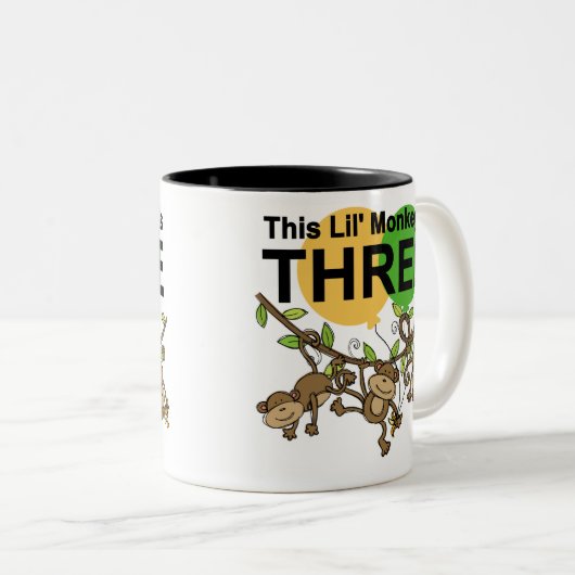 スウィングモンキーズ誕生日Tシャツとギフト ツートーンマグカップ (正面右)