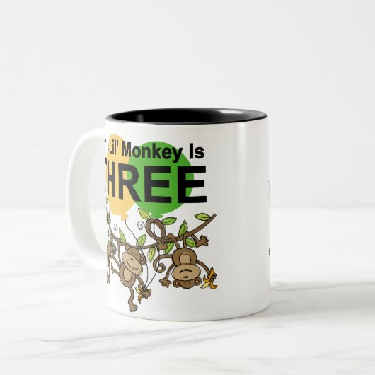 スウィングモンキーズ誕生日Tシャツとギフト ツートーンマグカップ (正面左)