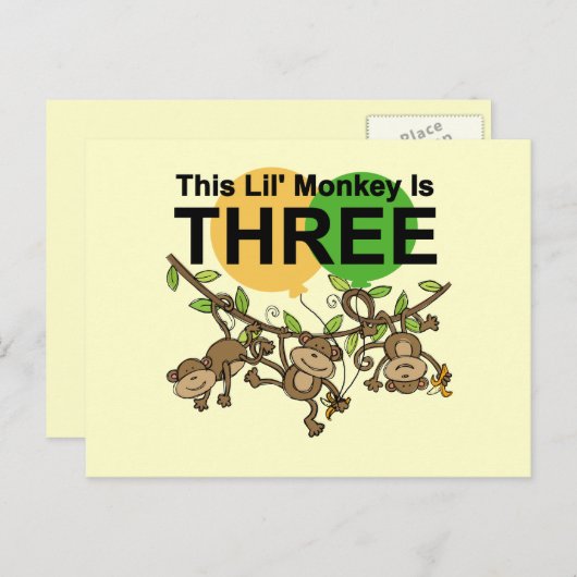 スウィングモンキーズ誕生日Tシャツとギフト ポストカード (正面/裏面)