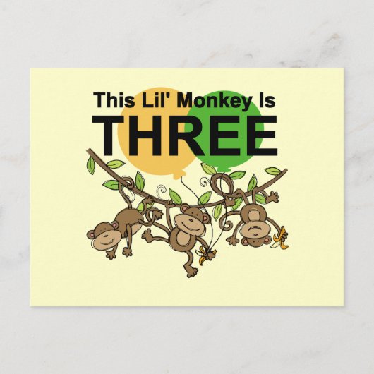 スウィングモンキーズ誕生日Tシャツとギフト ポストカード (正面)