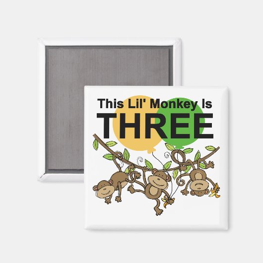 スウィングモンキーズ誕生日Tシャツとギフト マグネット (正面/裏面)