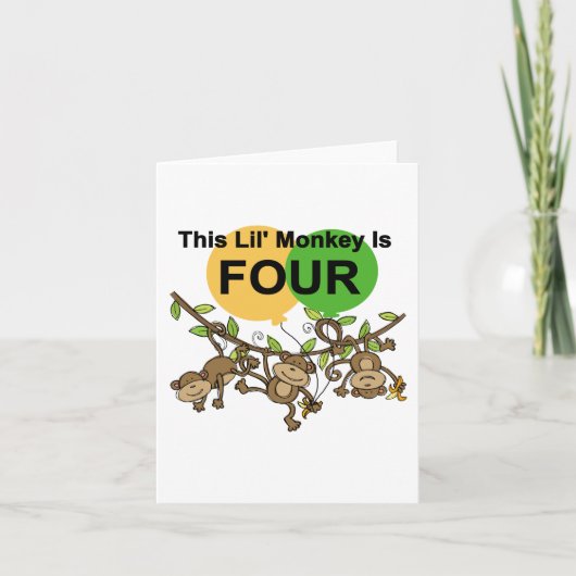 スウィングモンキーズ4th誕生日Tシャツとギフト カード (正面)