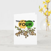 スウィングモンキーズ4th誕生日Tシャツとギフト カード (黄色い花)