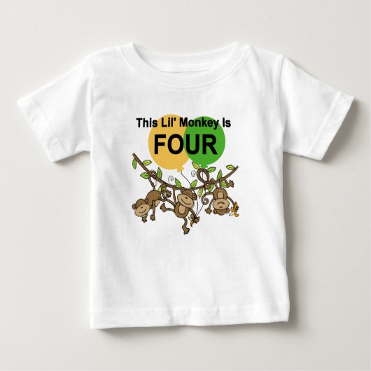 スウィングモンキーズ4th誕生日Tシャツとギフト ベビーTシャツ (正面)