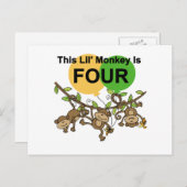 スウィングモンキーズ4th誕生日Tシャツとギフト ポストカード (正面/裏面)