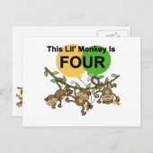 スウィングモンキーズ4th誕生日Tシャツとギフト ポストカード (正面/裏面)