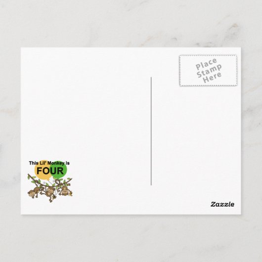 スウィングモンキーズ4th誕生日Tシャツとギフト ポストカード (裏面)