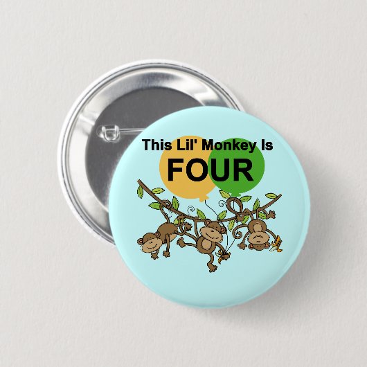 スウィングモンキーズ4th誕生日Tシャツとギフト 缶バッジ (正面&裏面)