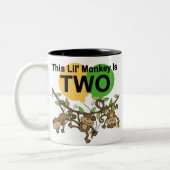 スウィングモンキー誕生日Tシャツとギフト ツートーンマグカップ (左)