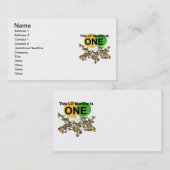 スウィングモンキー1st誕生日tシャツとギフト 名刺 (正面/裏面)