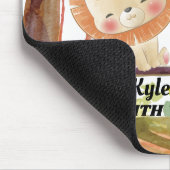 スウィングライオン、キツネ、バニーと鳥の赤面自然 マウスパッド (コーナー)