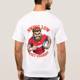 スウィングロー・パワーラン・カートゥーンラグビーチャージ Tシャツ