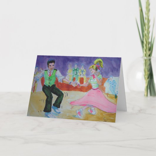 スウィング踊りオン土曜の夜 カード (正面)