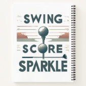 スウィング、スコア、スパークル ノートブック (裏面)