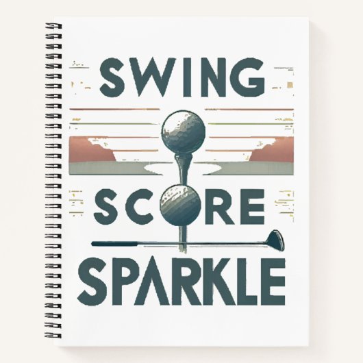 スウィング、スコア、スパークル ノートブック (正面)
