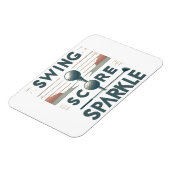 スウィング、スコア、スパークル マグネット (左側)