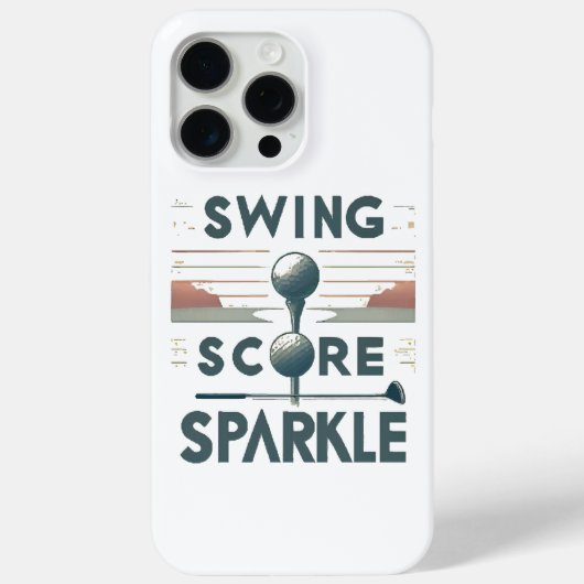 スウィング、スコア、スパークル Case-Mate iPhoneケース (裏面)