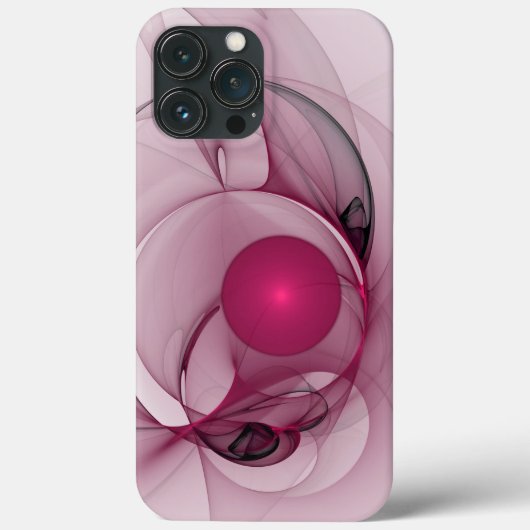 スウィング・フラクタル モダン抽象芸術 ピンクベリーアート Case-Mate iPhoneケース (裏面)