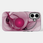 スウィング・フラクタル モダン抽象芸術 ピンクベリーアート Case-Mate iPhoneケース (裏面 (横))