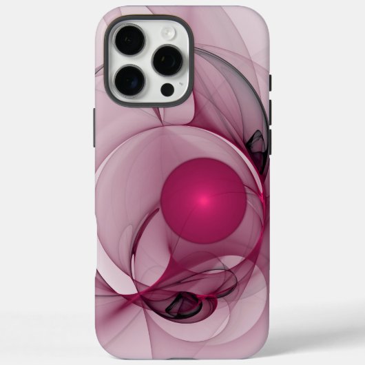 スウィング・フラクタル モダン抽象芸術 ピンクベリーアート Case-Mate iPhoneケース (裏面)