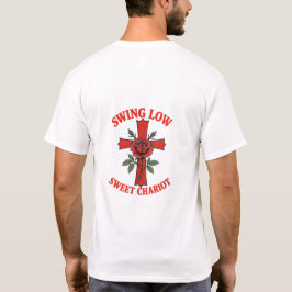スウィング・ロー・スウィート・チャリオット ローズ&クロスモチーフ Tシャツ