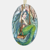 スウィング – Mermaid Art セラミックオーナメント (左)