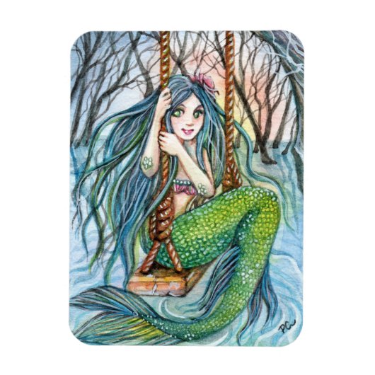 スウィング – Mermaid Art マグネット (縦)