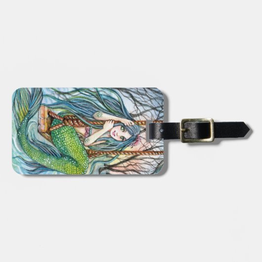 スウィング – Mermaid Art ラゲッジタグ (正面横)