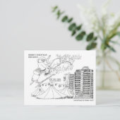 スウィンドンの町のはがきにクリスマス シーズンポストカード (スタンド正面)