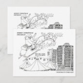 スウィンドンの町のはがきにクリスマス シーズンポストカード (正面/裏面)